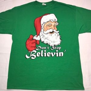 Christmas Graphic T-Shirt “Don’t Stop Believin”